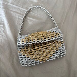 Stylish Silver and Gold Women's Bag